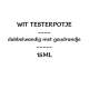 Wit testerpotje 5ml enkelwandig